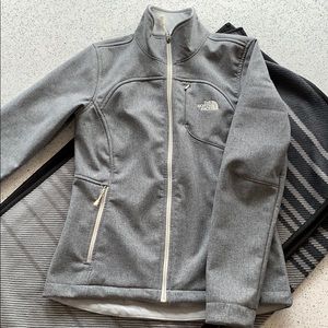 Grey The North Face soft shell jacket